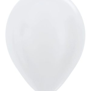 Balon okrągły 12 perłowy biały