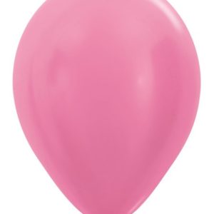 Balon okrągły 12 perłowy fuksja