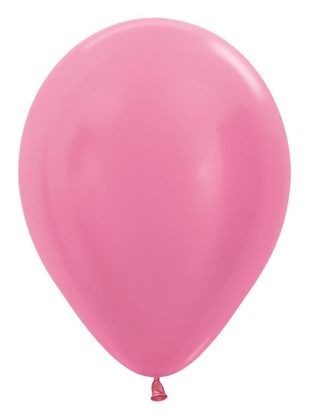 Balon okrągły 12 perłowy fuksja