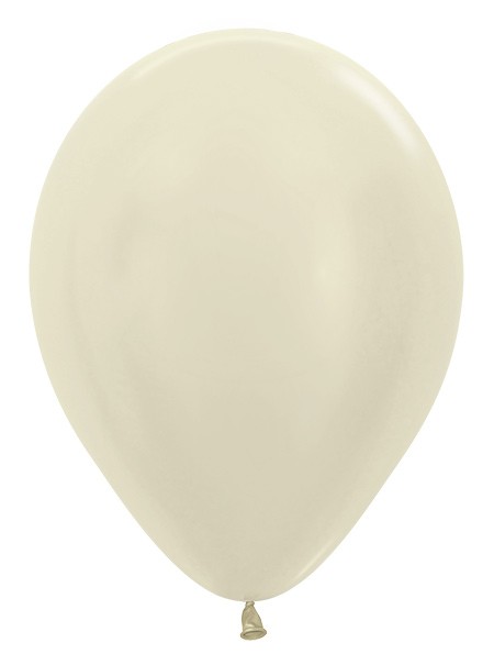 R12 473 Balon okrągły 12" perłowa kość słoniowa Balonolandia 4Pro