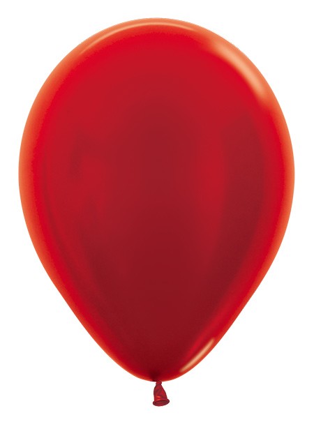 R12 515 Balon okrągły 12" metalik czerwony Balonolandia 4Pro