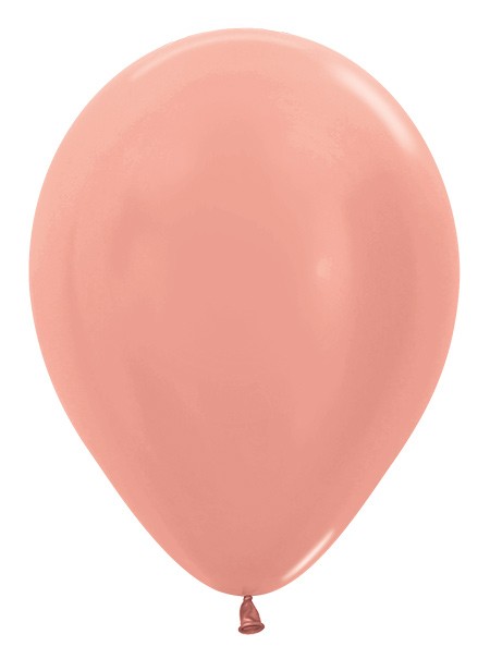 R12 568 Balon okrągły 12" metalik różowe złoto Balonolandia 4Pro