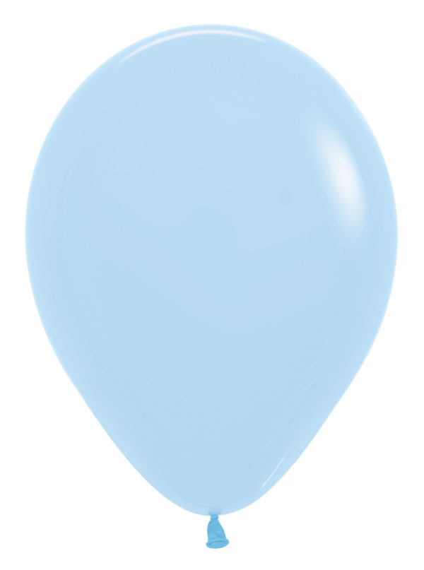 R12 640 Balon okrągły 12" pastel mat niebieski Balonolandia 4Pro