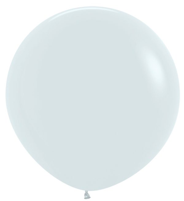 Balon kulisty 36 biały