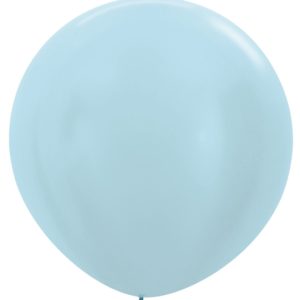 Balon kulisty 36 perłowy niebieski