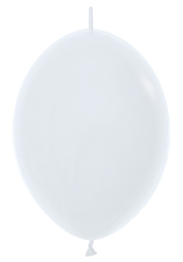 Balon z łącznikiem 12 biały