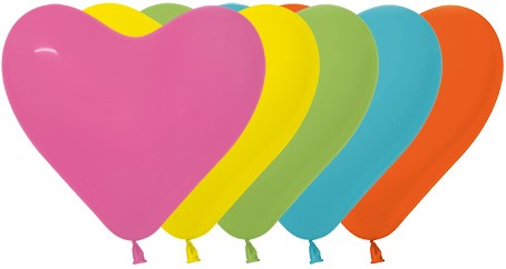 Balon serce 12 miks tropikalny