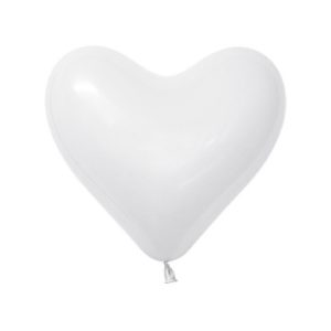 Balon serce 12 biały