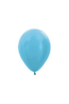 R5 438 Balon okrągły 5" perłowy karaibski błękit Balonolandia 4Pro
