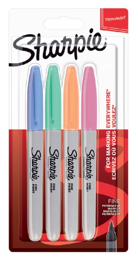 Sharpie Wallet - zestaw markerów 4szt. - kolory pastelowe