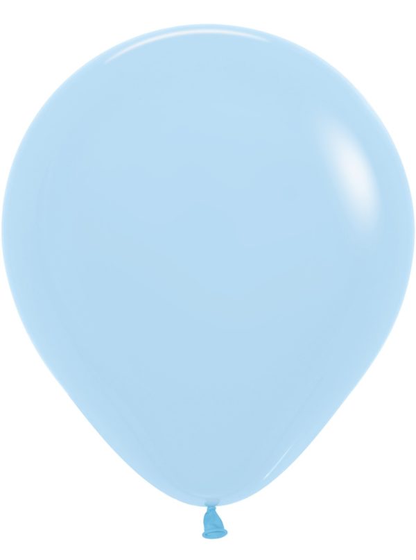 R18 640 Balon okrągły 18" pastel mat niebieski Balonolandia 4Pro