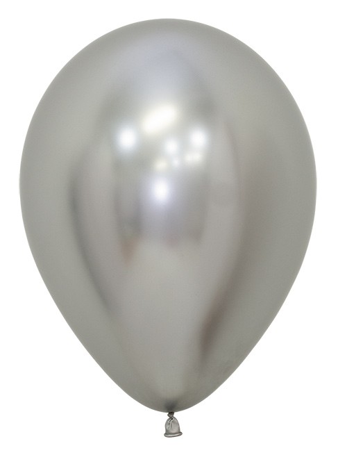 R12 981 Balon okrągły 12" reflex srebrny Balonolandia 4Pro