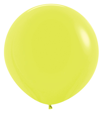 Balon okrągły 24 żółty neon