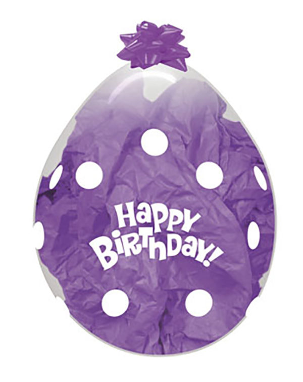 R18 HBPD - balon transparentny 18" Happy Birthday do stuffera Balonolandia 4Pro