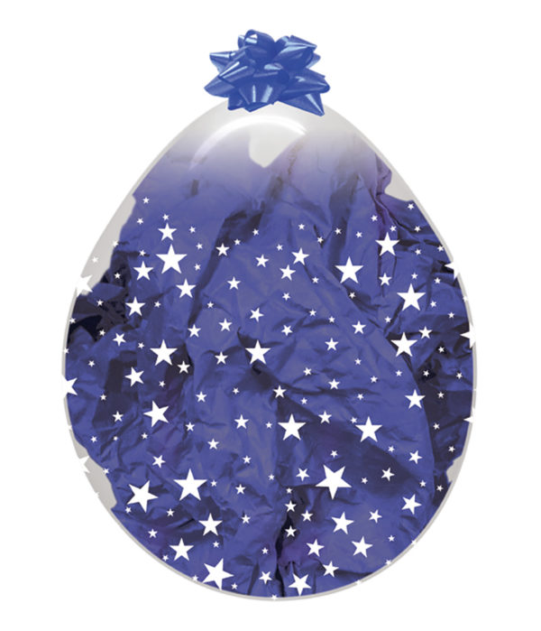 R18 STARS - balon transparentny 18" Gwiazdki do stuffera Balonolandia 4Pro