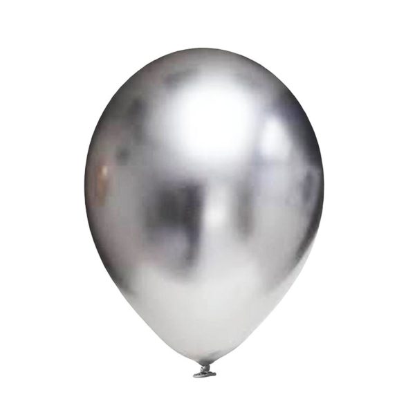 EVP 700 balon lateksowy okrągły 11" chrom srebrny Balonolandia 4Pro