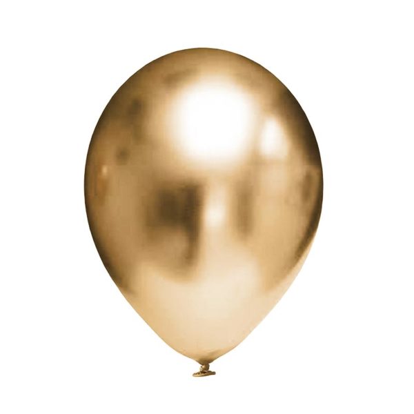EVP 715-5 balon lateksowy okrągły 5" chrom złoty Balonolandia 4Pro