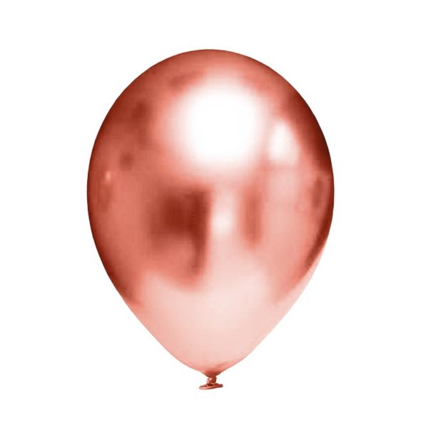 EVP 730 balon lateksowy okrągły 11" chrom różowe złoto Balonolandia 4Pro