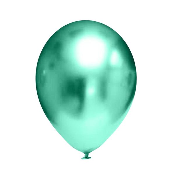 EVP 760 balon lateksowy okrągły 11" chrom zielony Balonolandia 4Pro